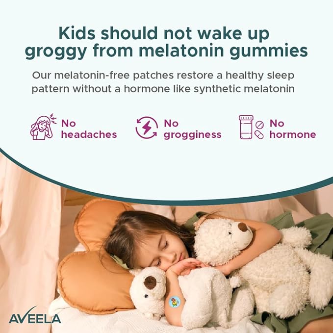 Sleepy Stickers Melatonin Free for Kids and Adults (30 Pack) Sleep Patches for Kids, Natural & Sugar Free. Calm Patch to Sleep Better