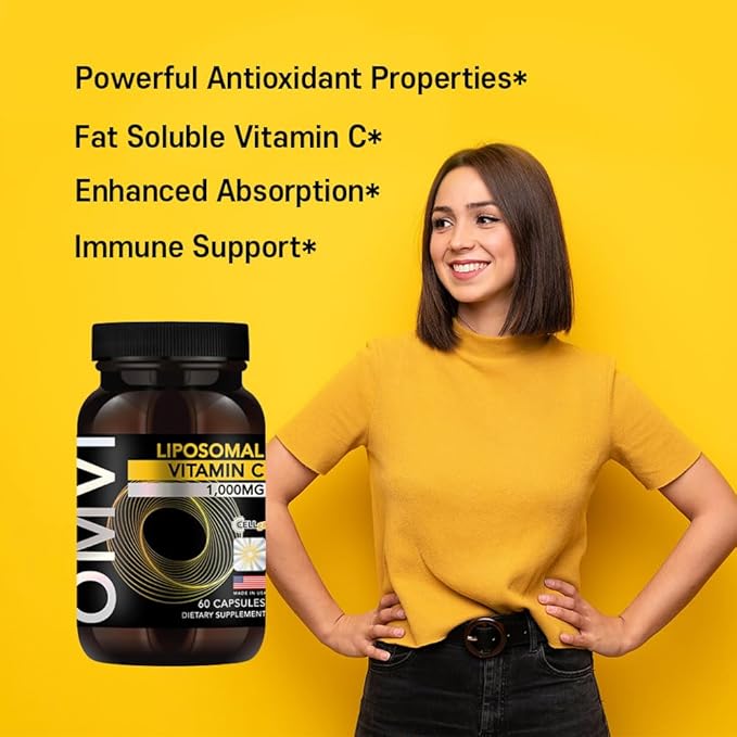 Formulas, Liposomal Vitamin C 1,000mg, High Absorption Ascorbic Acid, Antioxidant Supplement, Supports Immune System & Collagen Booster, Vegan, Gluten Free, 60 Capsules, 30 Serving, Made in USA