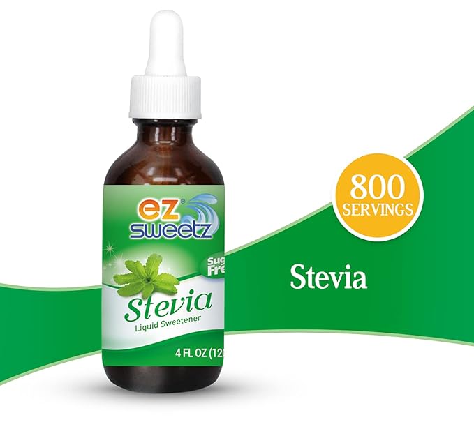 EZ-Sweetz De-bittered Stevia (4 FL OZ - Liquid Sweetener 850Servings/Bottle| 1Pack)
