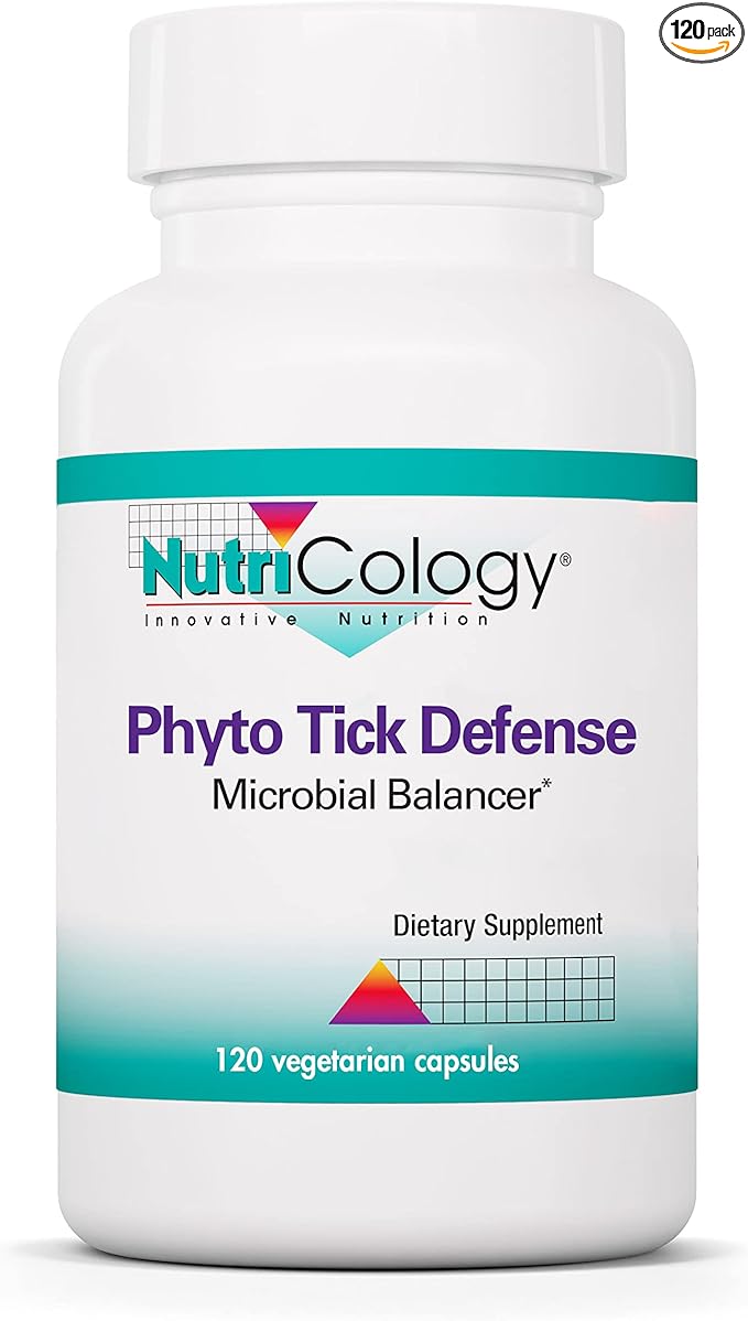 Nutricology - Phyto Tick Defense Supplement - Mushroom Complex, Mushroom Extract, Lions Mane, Cordyceps, Beta Glucans, Vegetarian Capsules - 120 Count