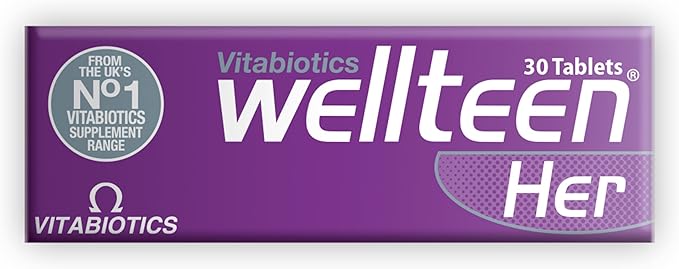 Vitabiotics Wellteen Her - Nutritional Support for Teenagers and Young Women Ages 13-19 - 30 Tablets