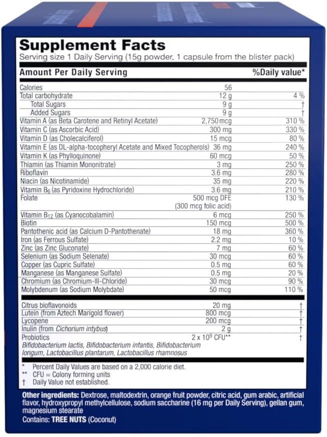Orthomol Immun Pro, Immune Support Supplement, 30-Day Supply, Vitamins A, B, C, D, E, Zinc, Iodine
