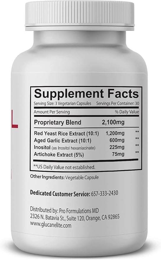 Cholesterol Elite – Dual Action Cholesterol Support – 90 Veggie caps – Powered by Red Yeast Rice & Aged Garlic Extract – Enhanced with Inositol & Artichoke Extract