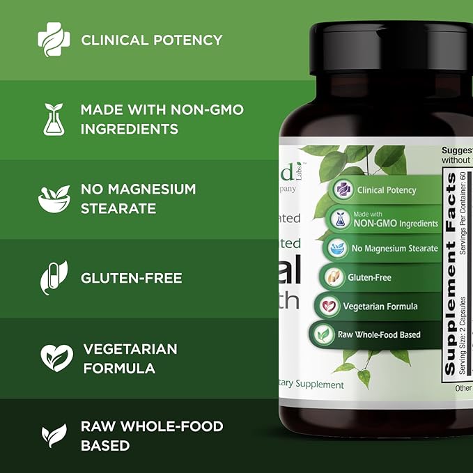 EMERALD LABS Adrenal Health - Stress Relief, Energy Support & Restorative Sleep with Sensoril Ashwagandha, B Vitamins, Rhodiola & More* - Gluten-Free - 120 Vegetable Capsules (60-Day Supply)