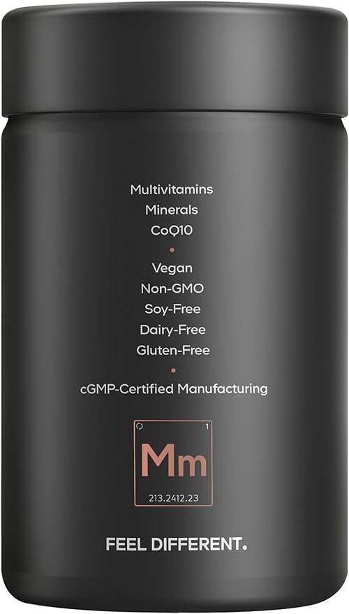 Codeage Men's Multivitamin 50 - Essential Vitamins & Minerals for Men Over 50 - Daily Multivitamins for Men Supplement - Vitamin A, C, D3, E, B6, B1, CoQ10, Probiotics, Lutein - Non-GMO - 30 Capsules