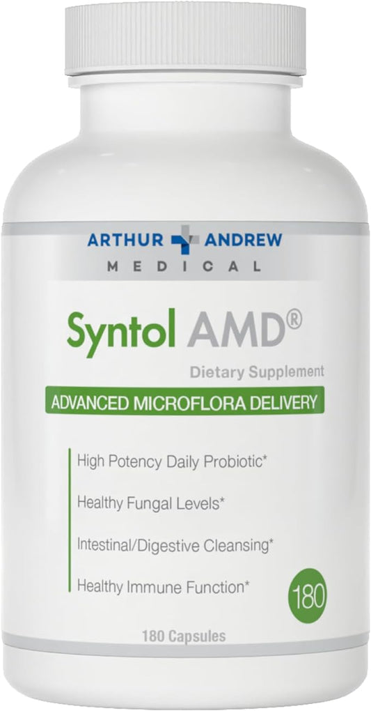 Arthur Andrew Medical, Syntol, 3-in-1 Formula with Probiotics, Prebiotic Fiber & Yeast Cleansing Multi-Enzymes, 180