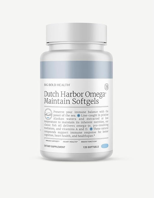 Dutch Harbor Omega 3 Fish Oil Supplement - Wild Alaskan Cod Liver Oil - 120 Softgels, Lemon Flavor - Includes Omega-3 Fatty Acids with DPA, DHA, & EPA