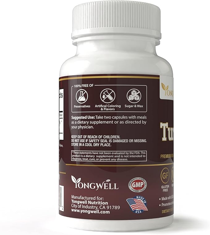 Turkey Tail Mushroom, Natural Immune Support, Wellness, & Vitality | Vegan, Gluten Free (100 Veggie Capsules / 50 Days Supply)