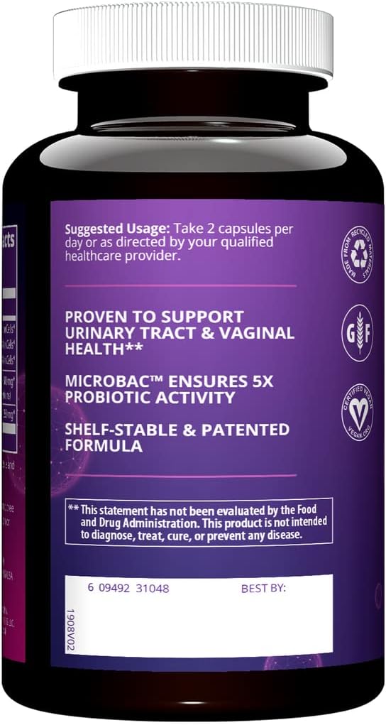 MRM Nutrition Women’s Probiotics | Intestinal + Immune Health | Prebiotics + postbiotics | Clinically Proven| 25 Billion Cells | Good Bacteria for Gut Health| Shelf Stable | 30 Servings