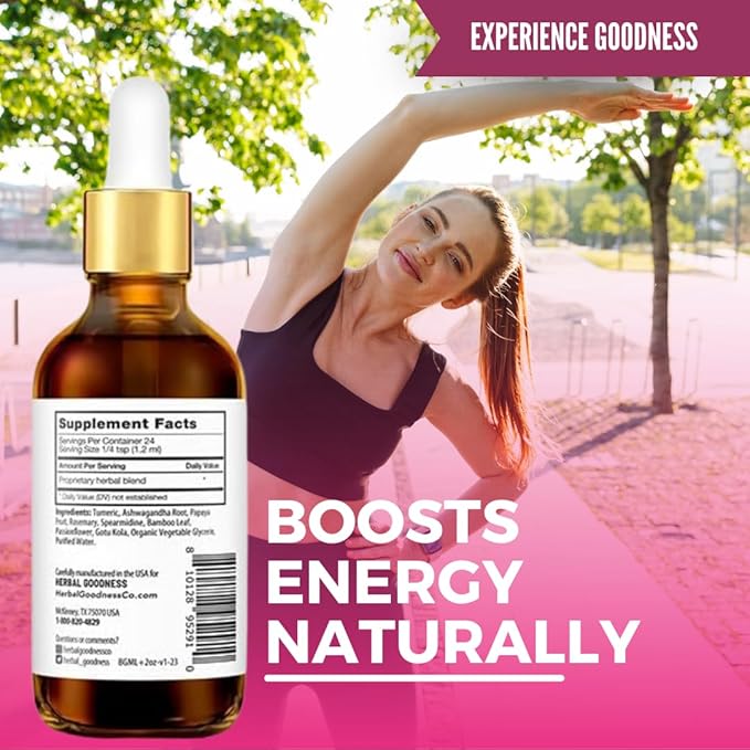 Herbal Goodness Look Your Best Foot Forward - 2oz Bottle - Plant-Based Beauty Liquid Extract for Skin, Hair & Nails. Substitute Liquid Collagen for Women & Biotin, Horsetail Supplements