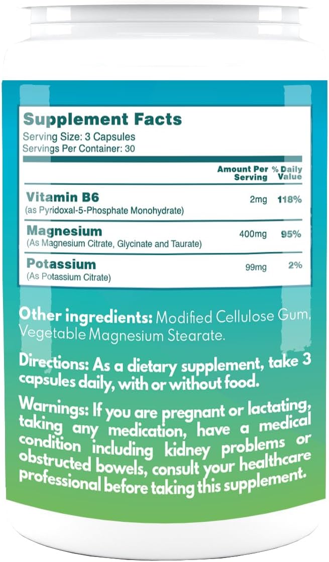 VAL Triple Magnesium Complex, 400mg of Magnesium Glycinate, Taurate, Citrate for Muscle Relaxation, Sleep Support, Calm Energy, Support Healthy Magnesium Levels, Vegan, Non-GMO, 90 Capsules