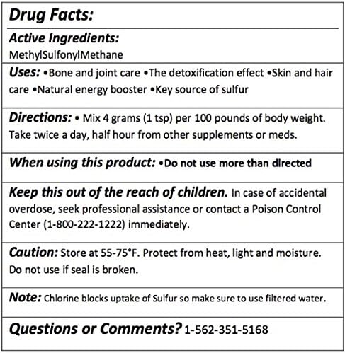 Greenway Biotech MSM Powder 99.9% Pure - Gluten Free & Non-GMO Methylsulfonylmethane Supports Joints Pain, Growth- Sulfur Crystals Supplement Without Fillers or Additives 1 Pound