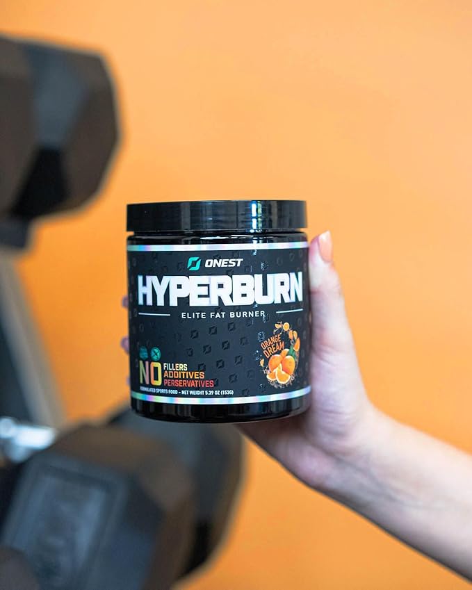 ONEST Hyperburn Fat Burner Powder – 153g (30 Servings), Enhanced Energy Boost & Performance Support Supplement Metabolism Booster & Sports Nutrition Powder for Men and Women