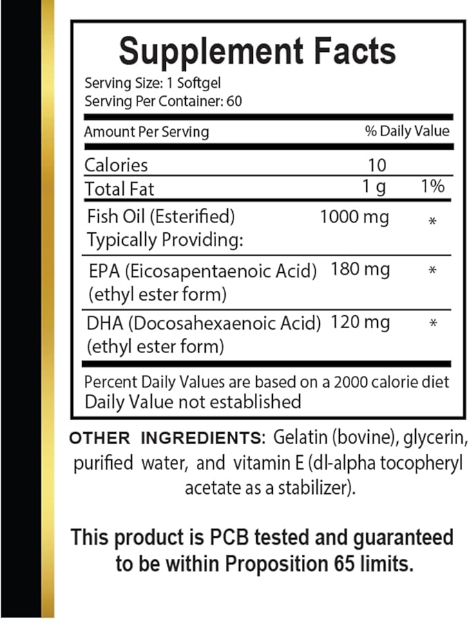 Wild Alaskan Salmon Oil - Omega 3 Fatty Acid Supplements, Support Memory and Focus Supplements - 1 Bottle 60 Softgels