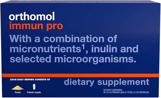 Orthomol Immun Pro, Immune Support Supplement, 30-Day Supply, Vitamins A, B, C, D, E, Zinc, Iodine
