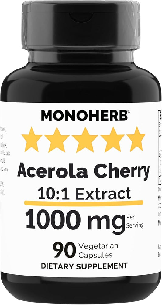 Acerola Cherry Extract 1000 mg - 90 Capsules