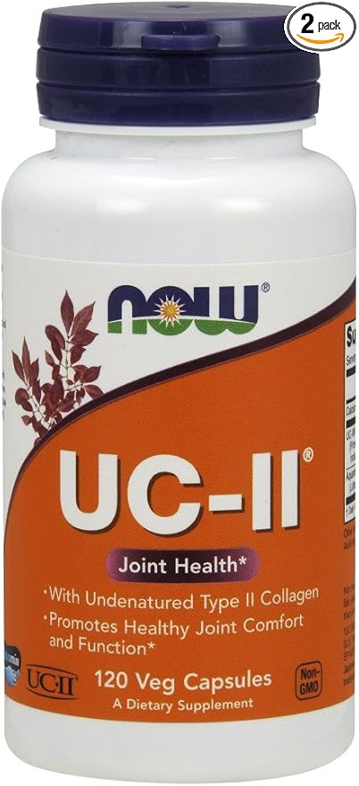 UC II Joint Health Undenatured Type II Collagen 60 VegiCaps (Pack of 2)