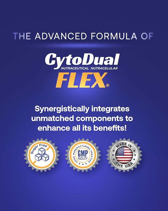 CytoDual Flex -Glucosamina Condroitina Msm Boswellia -Suplemento para el alivio del dolor de articulaciones –Tab. Masticables antiinflamatorias y antioxidantes para tu espalda, rodillas, manos.90 Días