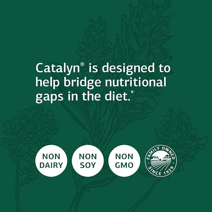 Standard Process Catalyn - Whole-Food Based Foundational Support for General Wellbeing with Vitamins D, C, A & B6, Thiamine, Riboflavin, Magnesium Citrate & More - 90 Tablets