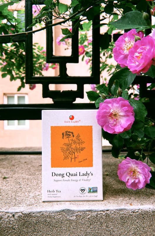 Health King Dong Quai Lady's Herb Tea, Teabags, 20 Count Box