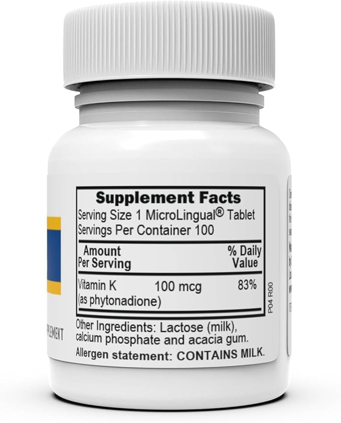 Superior Source Vitamin K 100 mcg - Bone Strength & Health Support Supplement - Vitamin K Supplement Aids Blood Health & Calcium Absorption - 30 Sublingual Dissolving Tablets