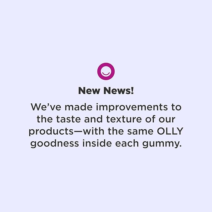 OLLY Sleep Gummy, 3 mg Melatonin, L-Theanine, Chamomile, Lemon Balm, Sleep Aid, Strawberry, 60 Count