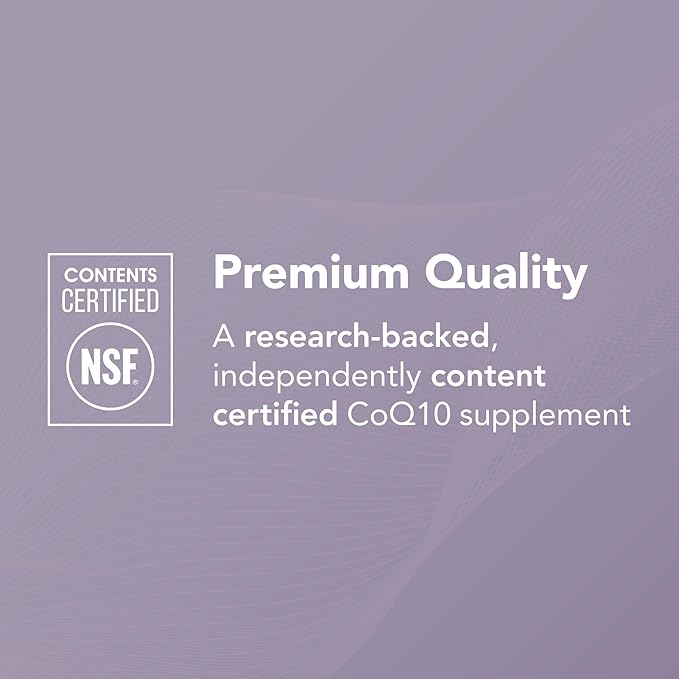 Theralogix NeoQ10 Coenzyme Q10 Supplement - Heart Health & Fertility Support - CoQ10 Fertility Supplement for Men & Women* - NSF Certified - 90 Softgels (90-Day Supply)