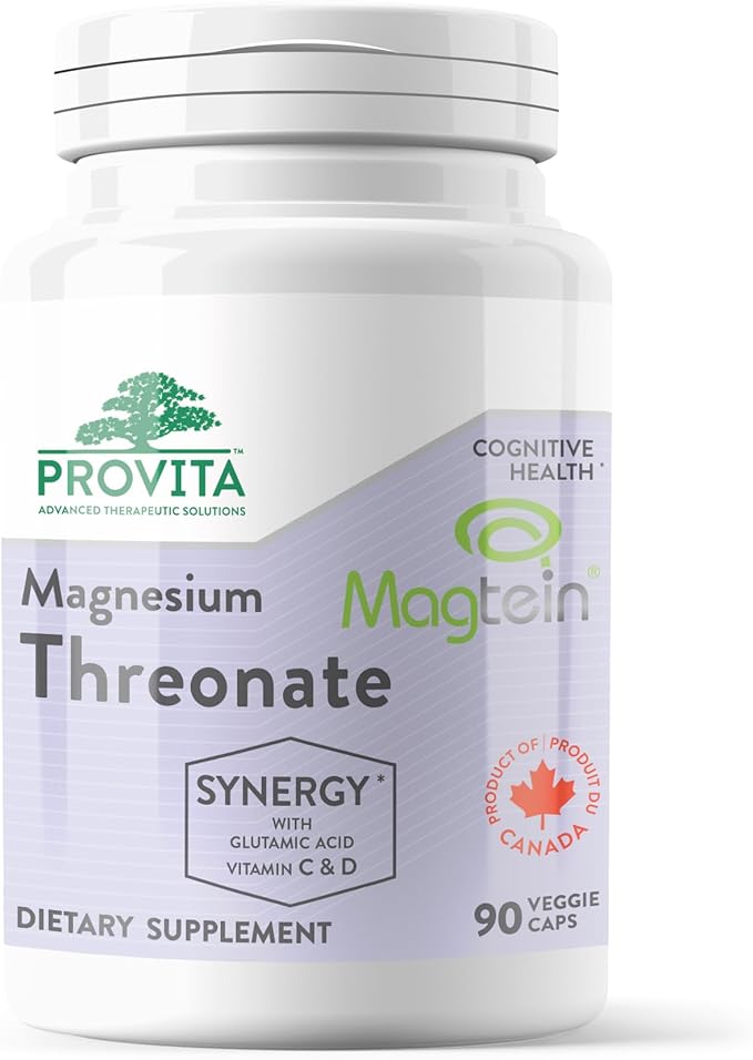 Magnesium Threonate - Boosted Brain Health & Electrolyte Balance, Superior Bioavailable Formula (90 Capsules)