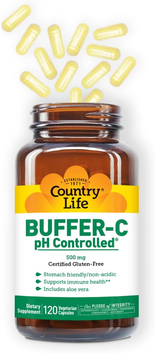 Country Life Buffer-C 500 mg (veg Caps), 120-Count