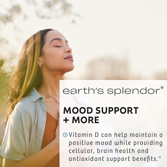 Earth's Splendor Vitamin D 2,000 IU - Support Immune System Health, Support Strong Bones - 75 Count