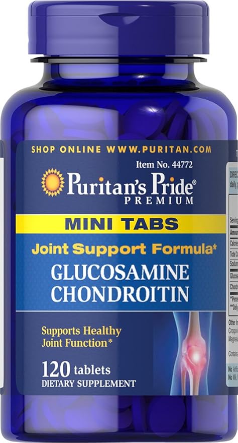 Puritans Pride Glucosamine Chondroitin Mini Tabs Tablets, 120 Count