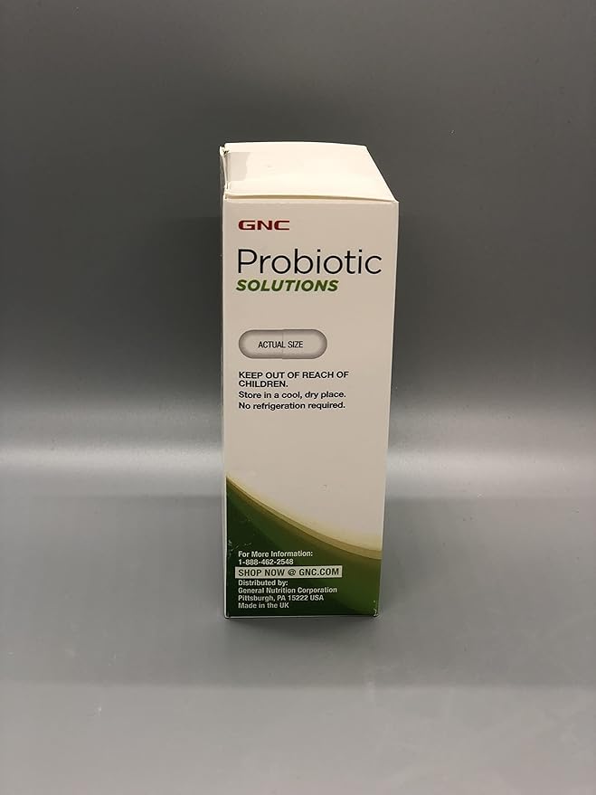 GNC Probiotic Solutions Weight Management Support with 25 Billion CFUs | Contains Clinically Studied Strains of Live, Active Probiotic Cultures, Vegetarian, Gluten Free, | 30 Capsules