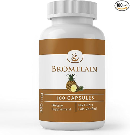 Pure Original Ingredients Bromelain, (100 Capsules) Always Pure, No Additives or Fillers, Lab Verified