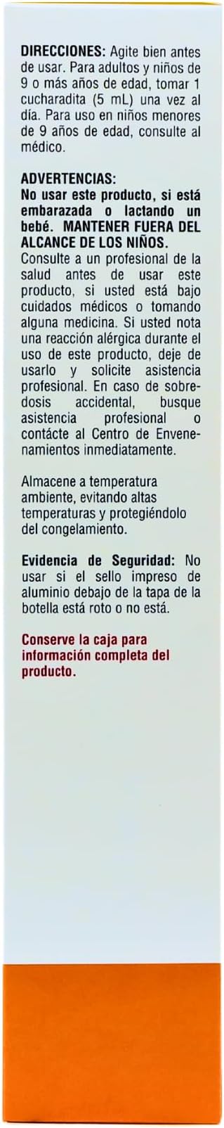 EMULSION DE ESCOCIA Cod Liver Oil, Dietary Supplement, Vitamins A, B1, D and E, Immune System Support, Orange Flavor (15.3 Fl Oz/Pack of 1)