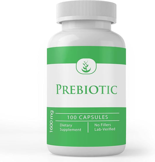 PURE ORIGINAL INGREDIENTS Prebiotic, (100 Capsules) Always Pure, No Additives Or Fillers, Lab Verified