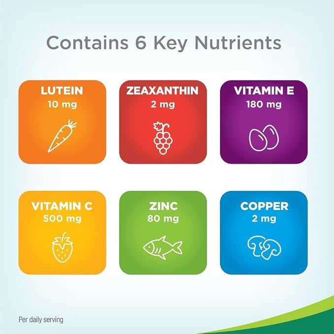 zooone- 90pcs Lutein Eye Vitamins Supplement for Macular Health and Dry Eye, Contains Lutein, Zinc, Vitamins C/E & Zeaxanthin to Support Eye Health