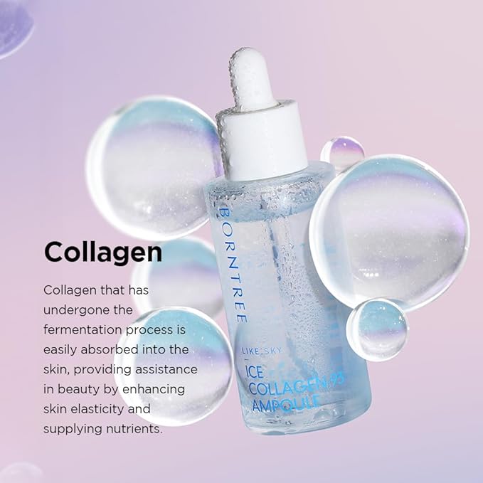 Like Sky Ice Collagen 93 Ampoule 1.69 fl oz/Marine collagen, Absorption rate of more than 40 times, K-beauty