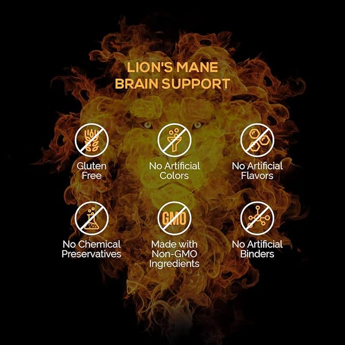 Intelligent Labs Lion’s Mane Mushroom Capsules, Extracted from The Fruiting Bodies of Hericium Erinaceus, Minimum 25% Beta Glucans, No Grain Fillers, 2-Month Supply