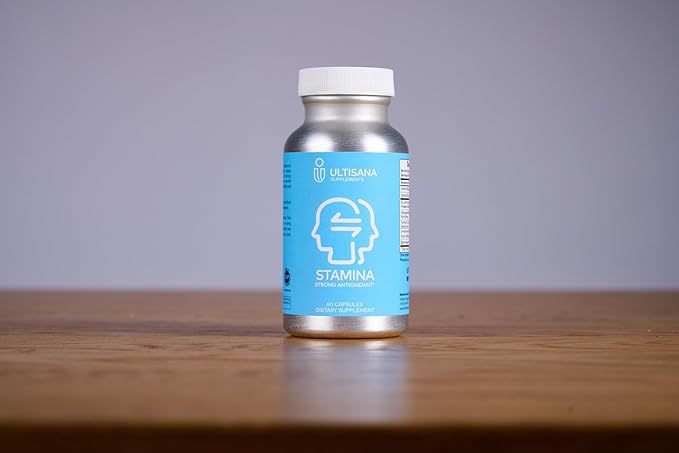 Stamina Antioxidant & Stress Relief Supplement | for Enhanced Mood, Boost Energy, Immune & Sleep Support | Vitamin B12 & B6, Ashwagandha, Turmeric, 5-HTP & More | Non-GMO, 60 Capsules