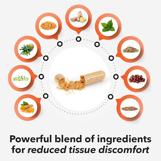 LifeSeasons Inflamma-X - Inflammation Support Supplement - Turmeric Boswellia & Bromelain - Soothes Aches & Chronic Discomfort - Reduces Swelling & Inflammatory Compounds - 60 Capsules