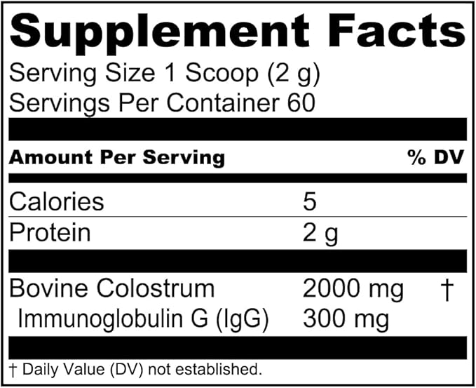 Live Conscious Colostrum Powder - Grass Fed Colostrum Supplement with Lactoferrin for Iron Absorption - Bovine Colostrum an Immune System Supplement