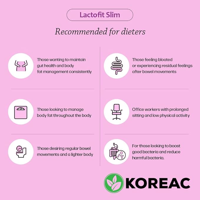 KOREAC_ Lacto-Fit Probiotics Slim 2 Billion CFU 2g X 60 Stick Packets