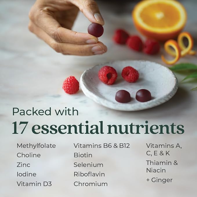 New Chapter Prenatal Multivitamin Gummies – 71% Less Sugar, Prenatal Gummies for Mom & Healthy Baby with Methylfolate, Vitamin D3, Choline + Ginger, Non-GMO, Gluten Free, Berry Citrus, 90ct