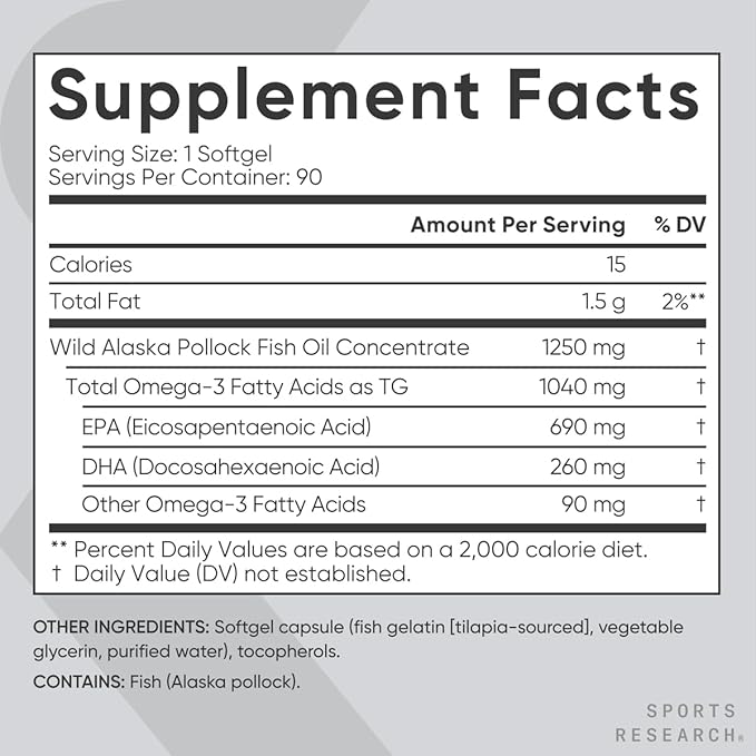 Sports Research Triple Strength Omega 3 Fish Oil, Antarctic Krill Oil + Phospholipids, Choline & Astaxanthin Mini-Softgels, Keto Plus ACV 500mg of Apple Cider Vinegar & 1500mg goBHB Exogenous Ketones