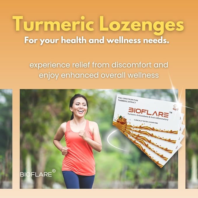 Turmeric Advance Formula Lozenges for Sore Throat Relief | Clinically Tested Turmeric Supplement for Immunity, Inflammation, Liver Support & Digestive Health (5-Pack)