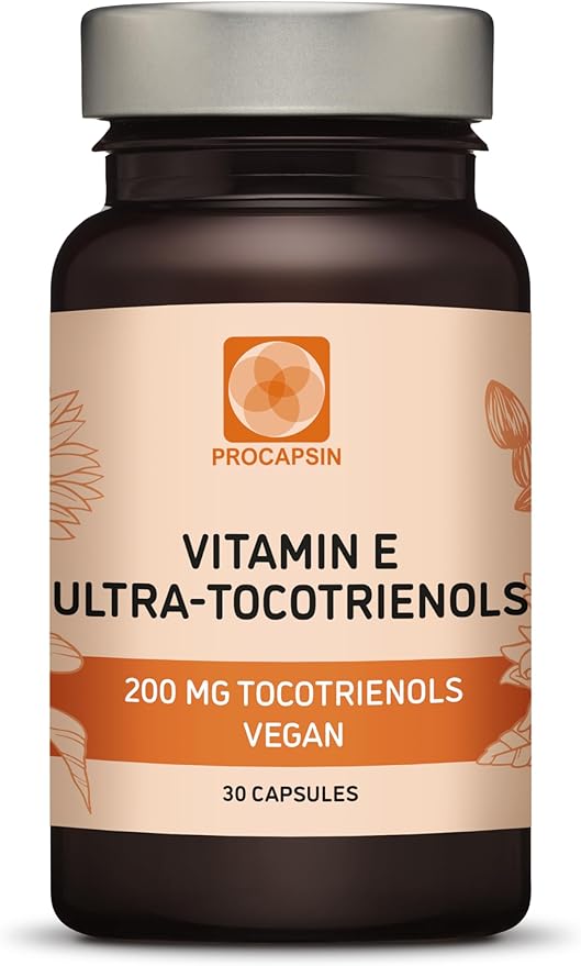Ultra Tocotrienol 200mg Vitamin E Vegan – All 4 tocotrienols - Tocopherol Free - Supports Immune Health & Antioxidant Health Tocotrienols Supplement