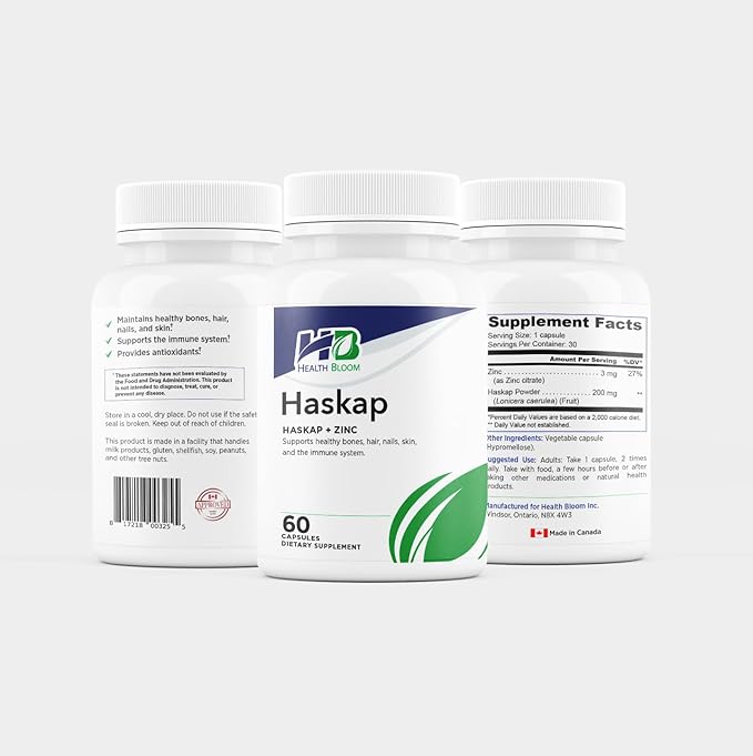 Haskcap | Health Bloom | 60 Capsules | Vitamins and Minerals Capsules |
