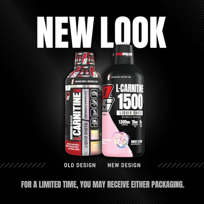 PROSUPPS L-Carnitine Liquid 1500, Stimulant-Free Liquid Shots for Men & Women - Clean Workout Drink for Energy, Performance & Muscle Recovery - No Sugar, No Carbs - 31 Servings, Sweet N-Tart