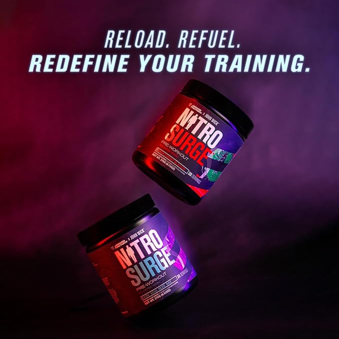 Jacked Factory X John Wick - Nitrosurge Wick Pre Workout Supplement - Intense Energy, Battle-Ready Focus, Unstoppable Commitment, and Sheer Will - 30 Servings, Osaka Cherry Blossom