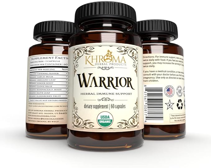 Warrior - Organic Immune System Support - Made with Nature's 8 Most Potent Immunity Defense Herbs